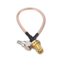 Антенный адаптер для USB 3G модемов Huawei (SMA-female - TS-9 угловой)