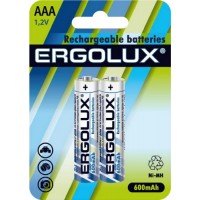 акк. Ergolux ААА 600 mAh Ni-Mh BL-2