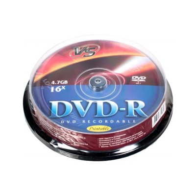 компактдиск VS DVD-R 4,7 GB 16x CB/10 Ink Print