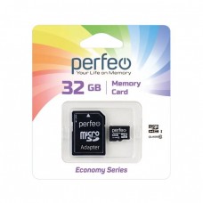 Карта памяти Perfeo microSD 32GB (Class 10) с адаптером