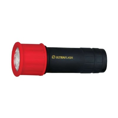 фонарь Ultraflash LED 15001-А (красный с чер, 9LED, 3XR03, пласт) (1/6)