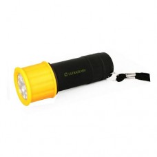 фонарь Ultraflash LED 15001-В (желтый с черным, 9LED, 3XR03, пласт)