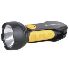фонарь Ultraflash LED3817 (аккум 220В, черный/желтый, 1LED, 1W, SLA) 1/5