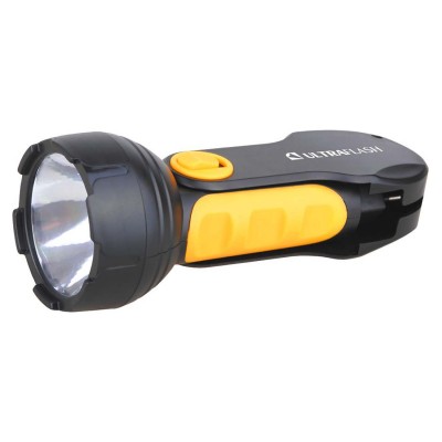 фонарь Ultraflash LED3828 (аккум 220В, черный/желтый, 1 LED, 0, 5W, SLA) 1/5/60