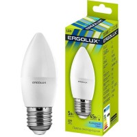 Ergolux LED-C35-5W-E27-4000K (5Вт=45Вт.,172-265V свеча)