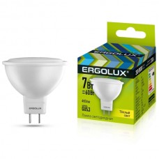 Ergolux LED-JCDR-7W-GU5.3-3000K (7Вт=60Вт,172-265V)