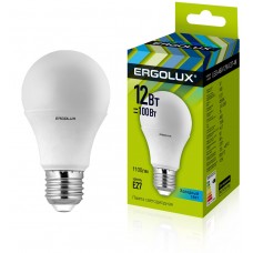 Ergolux LED-А60-12W-E27-4000K (12Вт=100Вт,172-265V,обычная)