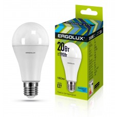 Ergolux LED-А65-20W-E27-4000K (20Вт=190Вт,172-265V,обычн)
