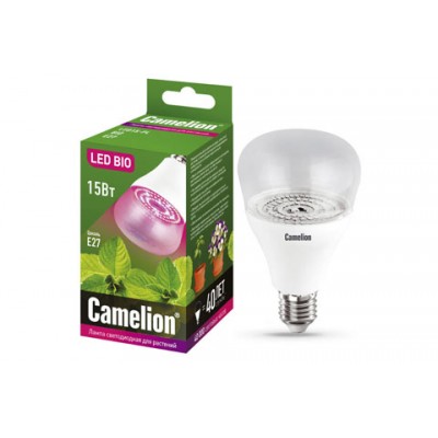 Camelion LED15-PL/BIO/E27 (для растений 15Вт 220В)