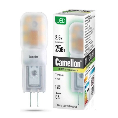 Camelion LED2.5-JC-SL/830/G4 Basic МИНИ (2.5Вт 12В)
