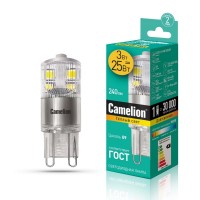 Camelion LED3-G9-NF/830/G9  (3Вт=25Вт 220В)