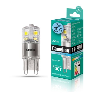 Camelion LED3-G9-NF/845/G9  (3Вт=25Вт 220В)