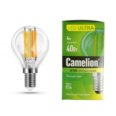 Camelion LED4-G45/830/E14 ULTRA (4Вт 220В)
