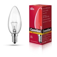 лампа MIC Camelion 60/B/CL/E14 (свеча прозрачная)