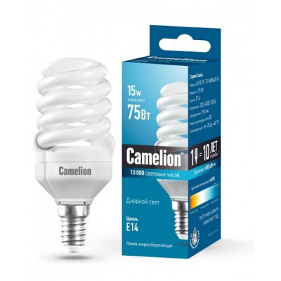 лампа Camelion LH15-FS-T2-M 220V/15W/6400/E14