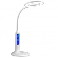 светильник Camelion KD-823 белый LED (Свет-к наст.,8 Вт,230В, 500лм,сенс, термометр, рег.ярк и цвет.темп.)