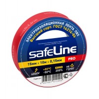 Изолента Safeline 15/10 красный